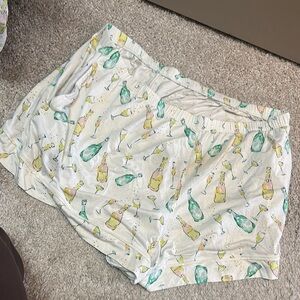 Women's Downtime Pajama Shorts - Champagne Bottle